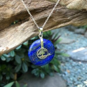 lapis lazui donut pendant