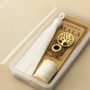 mala necklace beading kit white