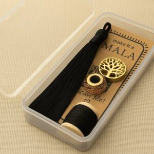 make it a mala kit gemstone necklace black