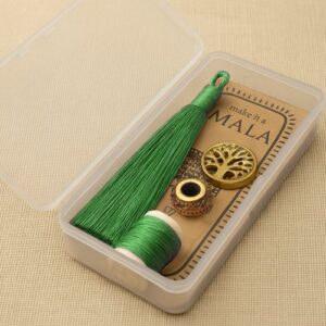 make it a mala beading kit in emerald green