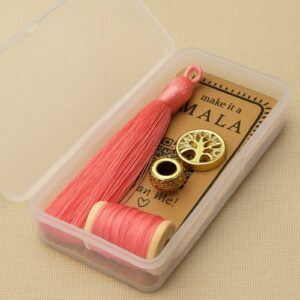 pink make it a mala beading necklace kit