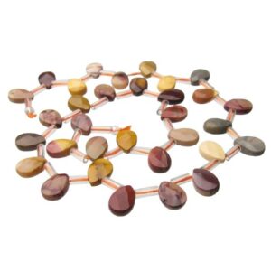 mookaite briolette teardrop faceted gemstone beads Australia