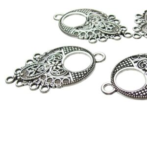 silver chandelier findings for beading