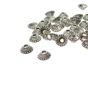 silver bead caps