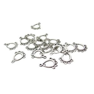 silver small chandelier earring findings