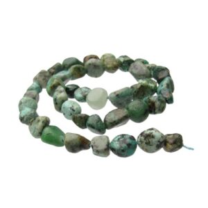 african turquoise pebble gemstone beads