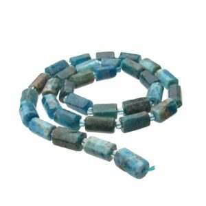 apatite gemstone tube beads