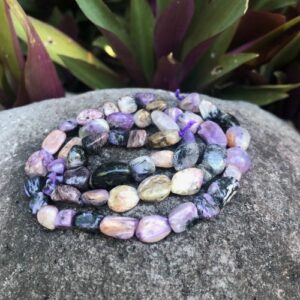charoite gemstone pebble beads Australia
