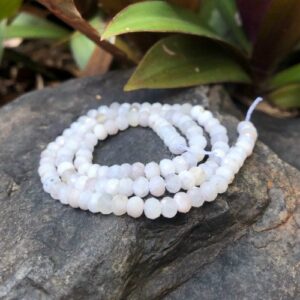 moonstone faceted small rondelle gemstone beads