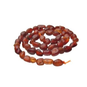 garnet pebble beads