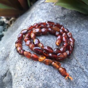 garnet pebble beads