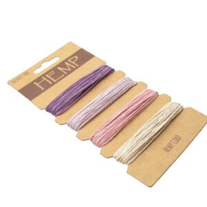 purple pink hemp cord