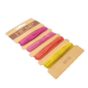pink yellow hemp cord