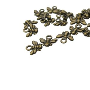 bronze bee charms