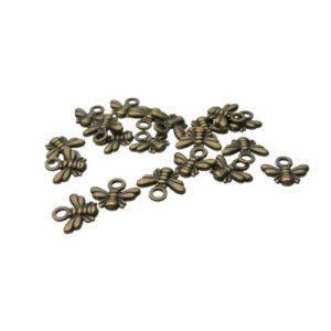 bronze bee charms