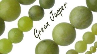 green jasper gemstone beads