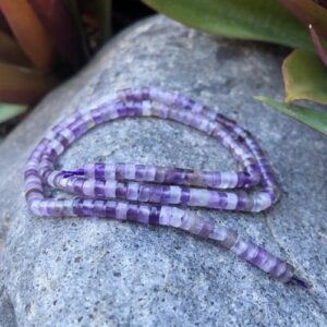 amethyst wheel heishi gemstone beads Australia