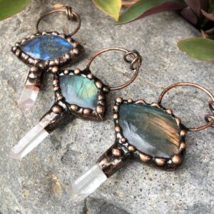 labradorite gemstone pendant
