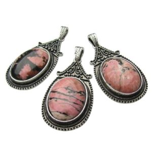 rhodonite gemstone beads