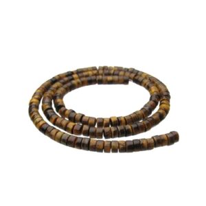 tiger eye wheel gemstone beads