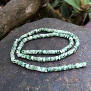 tree agate wheel heishi gemstone beads