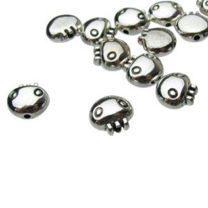 silver jellyfish beads