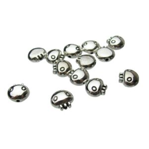 silver jellyfish beads