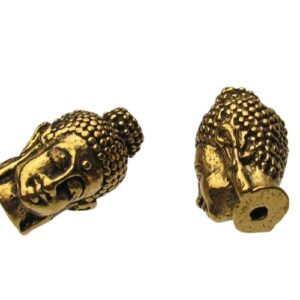 gold large buddha beads for mala necklaces