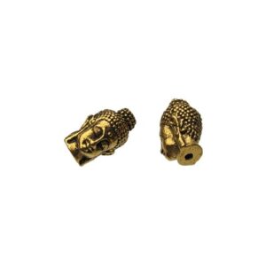 gold large buddha beads for mala necklaces