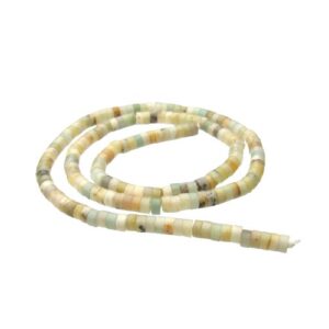 amazonite gemstone wheel beads natural crystals