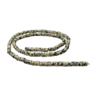 dalmatian jasper wheel beads