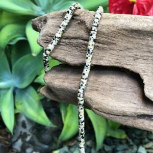 dalmatian jasper wheel beads