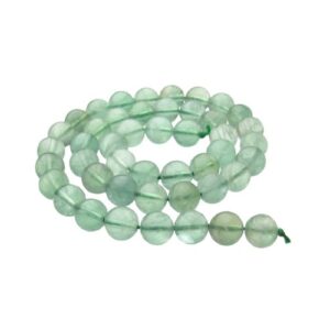 green fluorite gemstone round beads Australia 8mm