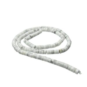 howlite gemstone wheel beads natural crystals
