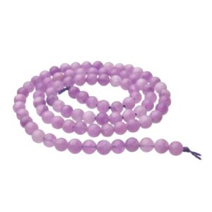lilac jade 4mm round beads