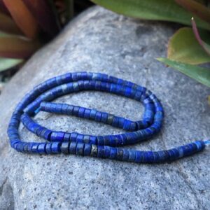 lapis lazuli gemstone wheel beads
