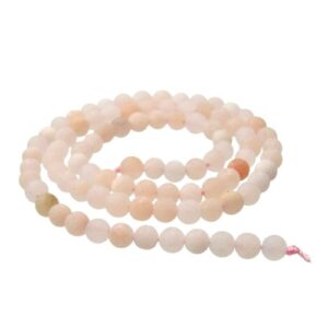 matte peach aventurine 4mm round beads