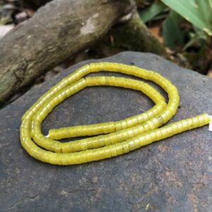 olive jade gemstone wheel beads