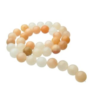 peach aventurine 10mm round beads