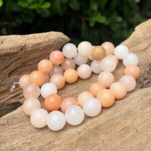 peach aventurine 10mm round beads