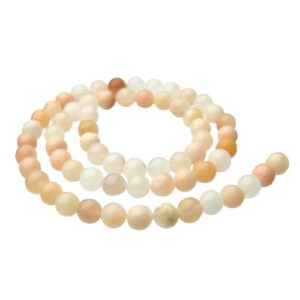 peach aventurine 6mm round gemstone beads Australia