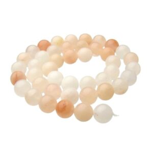 peach aventurine 8mm round gemstone beads