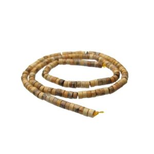 picture jasper gemstone wheel beads heishi