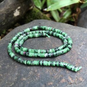 ruby zoisite wheel beads