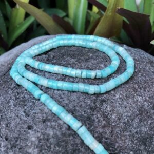 amazonite gemstone wheel beads Australia