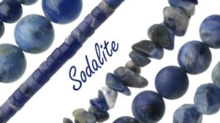sodalite gemstone beads natural crystals