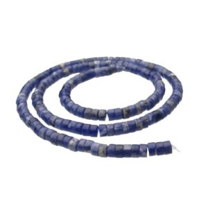 sodalite wheel gemstone beads