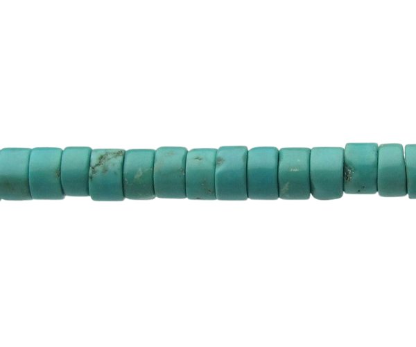 turquoise gemstone wheel beads 4mm