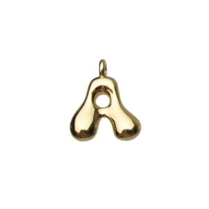 18k gold plated tarnish resistant brass letter charms Australia