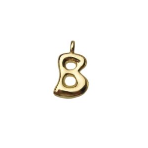 18k gold plated tarnish resistant brass letter charms Australia